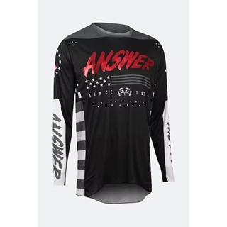 Camiseta Answer Elite Redzone Negro/rojo - Imagen 1