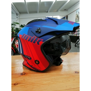Casco de trial Unik CT-07 rojo/azul - Imagen 2