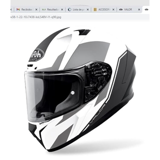 Casco integral Valor Wings blanco/gris - Imagen 1
