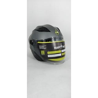Casco jet 1UP4D Medusa gris mate - Imagen 1