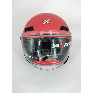 Casco jet Shiro Axor Kioto rojo - Imagen 2