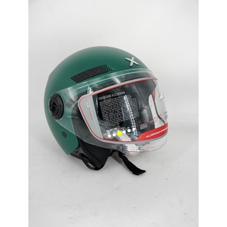 Casco jet Shiro Axor Kioto verde - Imagen 1