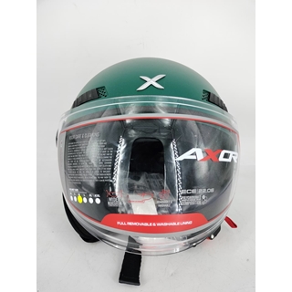 Casco jet Shiro Axor Kioto verde - Imagen 2