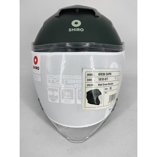 Casco jet Shiro OF836 Capri verde - Imagen 2