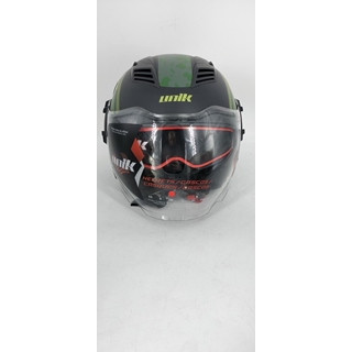 Casco jet Unik Mercury militar mate - Imagen 2