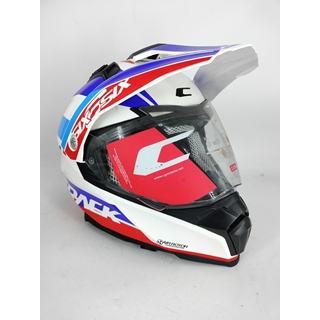 Casco modular CGM Twin Hitrack Blanco/rojo/azul - Imagen 1