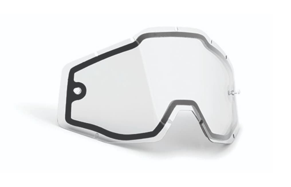 Cristal de gafas transparente FMF Powerbomb / Powercore de doble panel - Imagen 1