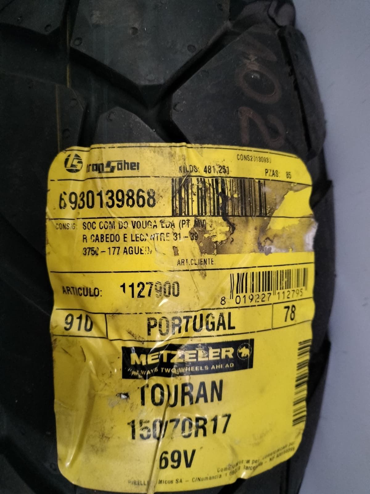 Neumático Metzeler Tourance 150/70 R17 69V - Imagen 5