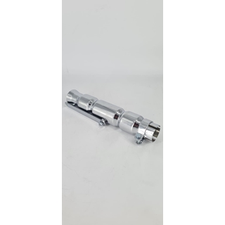 Silencioso universal cromado Bevel Shorty 12 - Imagen 1