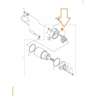 Soporte porta escobillas Yamaha - Imagen 1